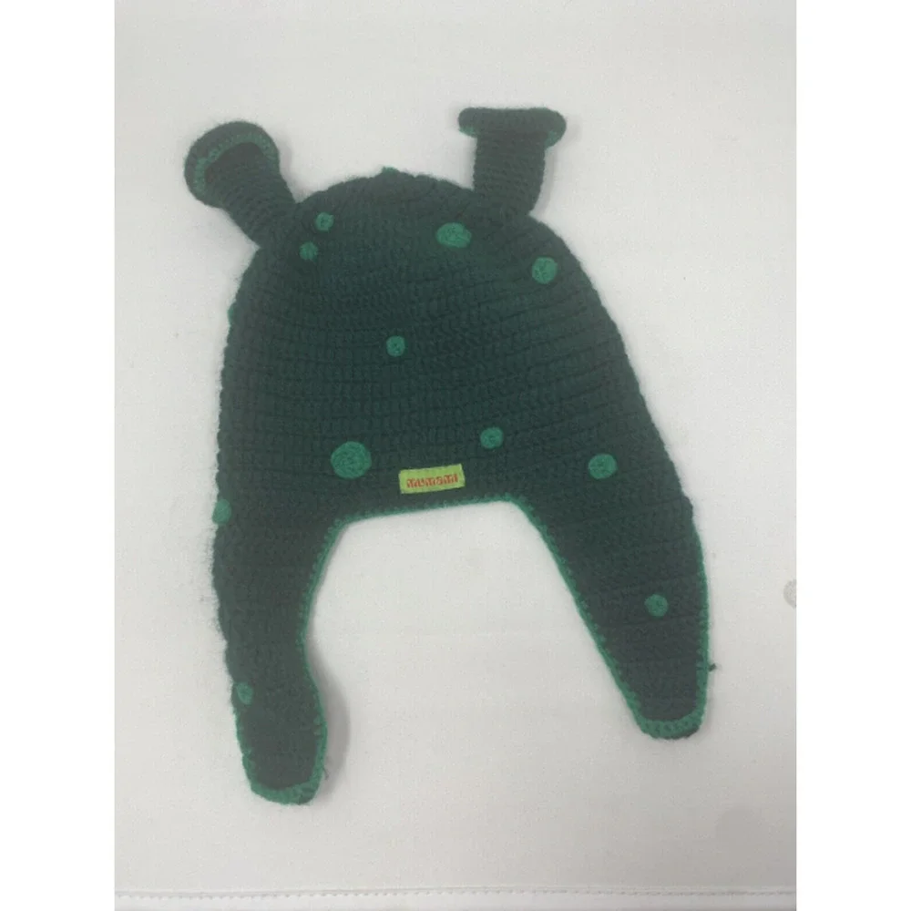 Hand Knit‎ Orge Shrek Hat Green Mumami Amsterdam Children Kids